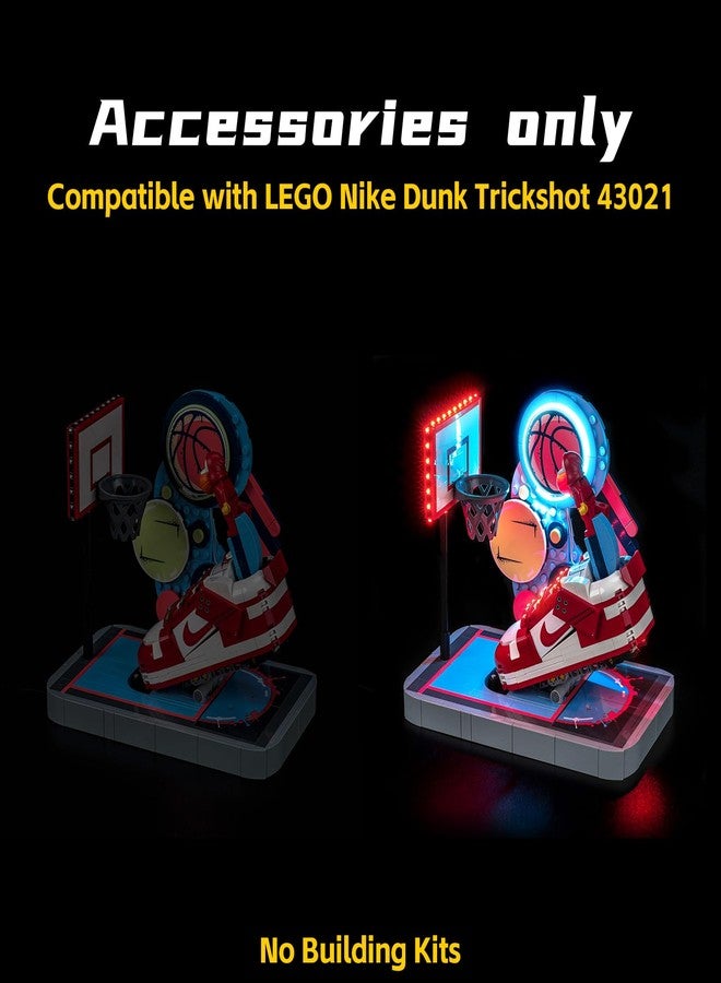 BrickBling LED Light Compatible with Lego Nike Dunk Trickshot, Creative Lighting Compatible with Lego 43021 - Excluding Bricks - Image 3